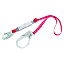 3M Protecta PRO Pack 1340125 6' Web, Snap Hook at One End, Steel Rebar at One End, 310 lb. Capacity, Red/Gray