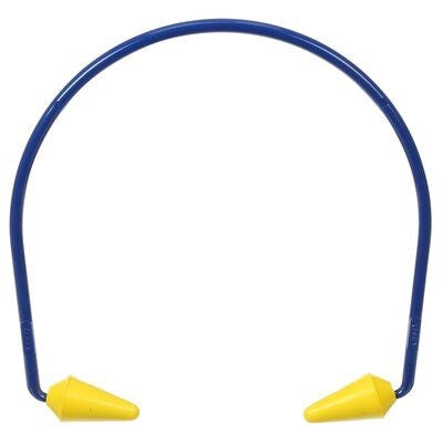 3M E-A-R Caboflex 320-2001 Banded Hearing Protector Model 600, Blue/Yellow, Uncorded