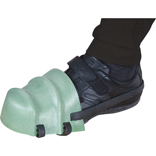 Zenith Safety SEE902 Adjustable Foot Guards, (30-lb. impact rating), Green, One size fits all. One Pair