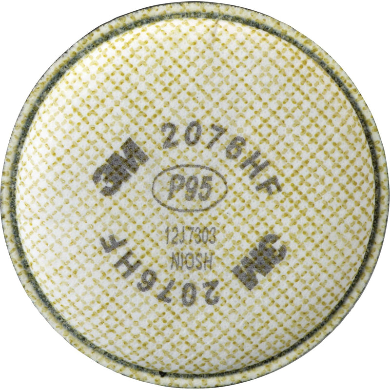 3M 2076HF Bayonet Particulate Filter, P95, NIOSH-Approved. One Pair