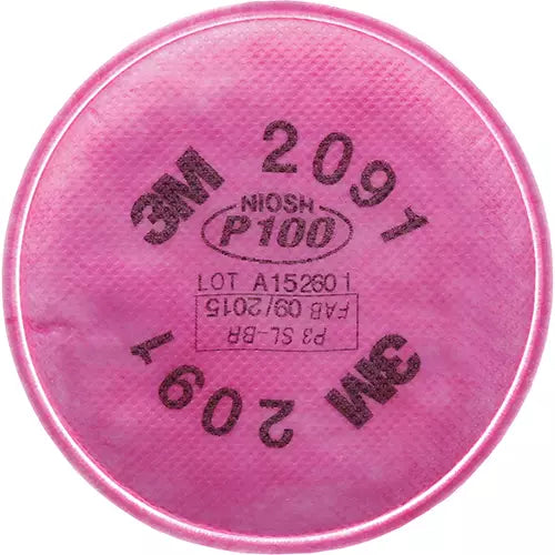 PK/1 Pair: 3M 2091 P100 Particulate Filters, NIOSH Approved