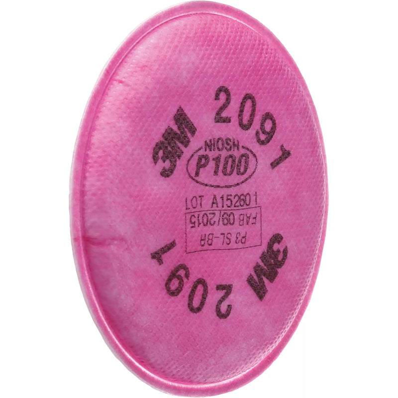 PK/1 Pair: 3M 2091 P100 Particulate Filters, NIOSH Approved