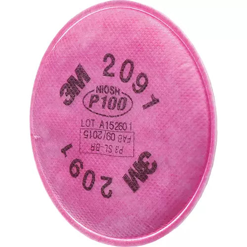 PK/1 Pair: 3M 2091 P100 Particulate Filters, NIOSH Approved