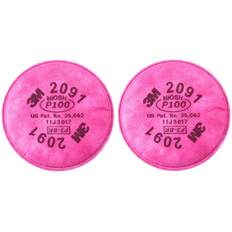 PK/1 Pair: 3M 2091 P100 Particulate Filters, NIOSH Approved