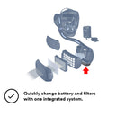 3M Adflo 35-1099-07 Powered Air Purifying Respirator (PAPR) Replacement, Rechargeable Lithium Ion Battery. Each