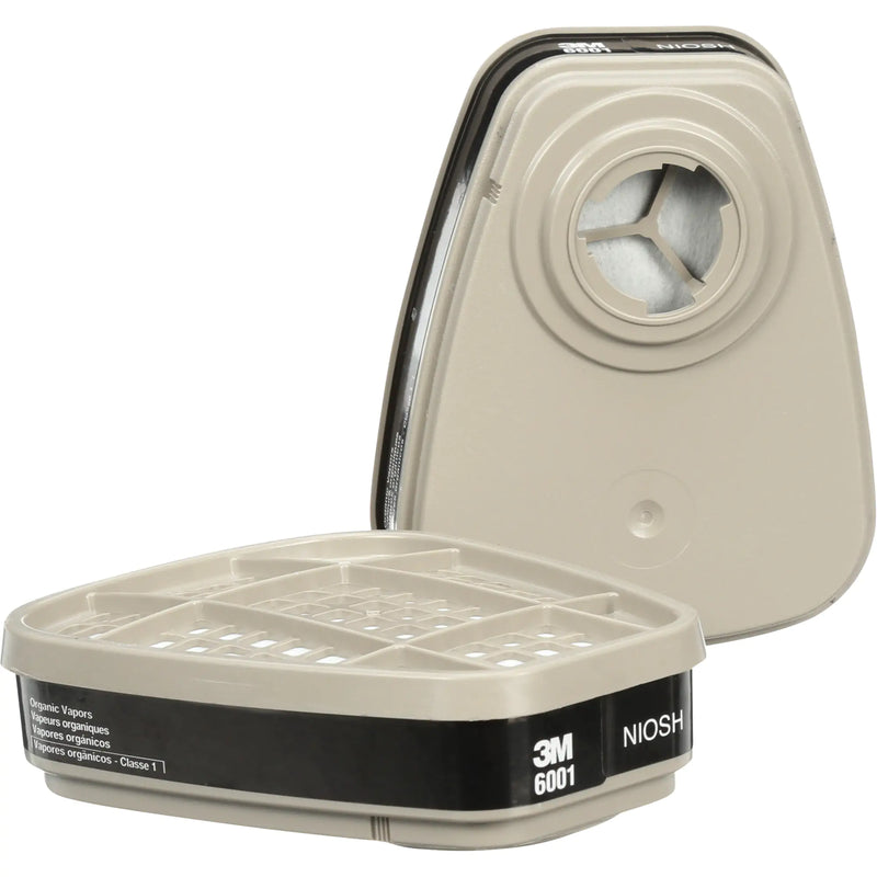 3M 6001 Organic Vapor Cartridge For Half and Full Facepieces. One Pair