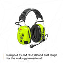 Clearance..Open Box..3M PELTOR MT15H7AWS6 WS ProTac XPI Level Dependent Bluetooth Headset, Headband, Yellow, NRR 26 dB, CSA A. Each