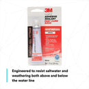 3M PN05220 Marine Adhesive Sealant Fast Cure White, 3 oz Tube. Each