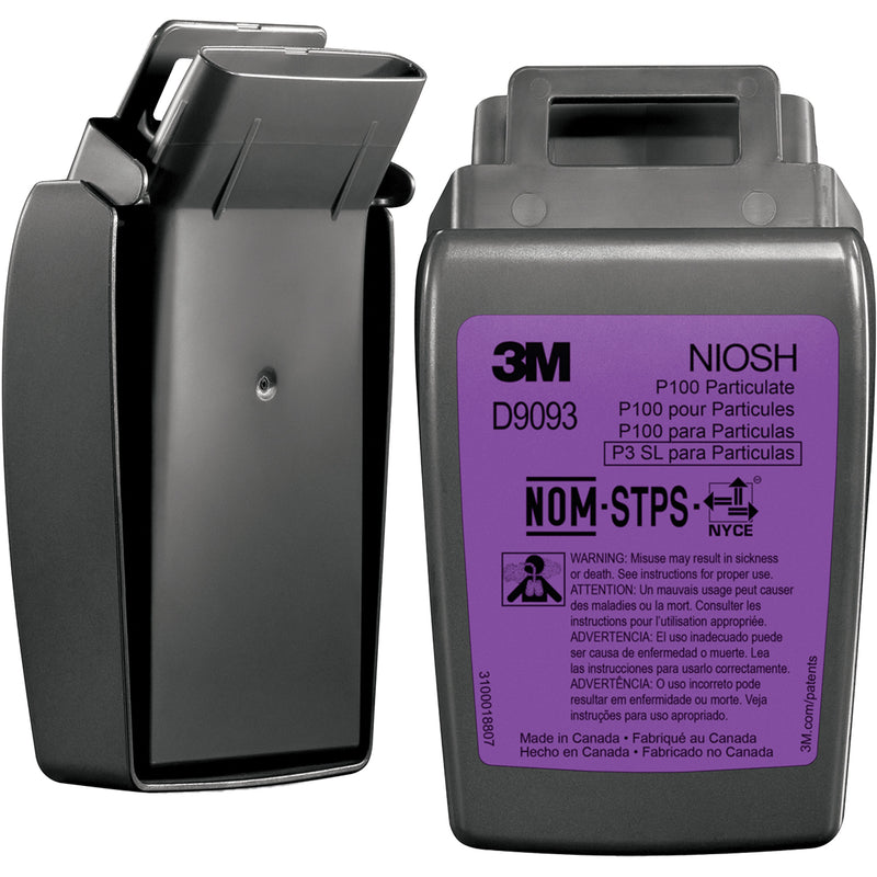 3M™ D9093B Secure Click™ Hard Case P100 Particulate Filter. Case/144