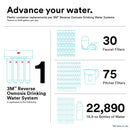 3M 3MROP411-20A Under Sink Reverse Osmosis Water Filter Cartridge, For 3MRO401/3MRO501. Each