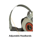 3M 6300 Half Facepiece Reusable Respirator, Large. Each