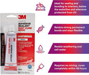 3M™ Marine Adhesive Sealant Fast Cure, 5200, white, 3 fl oz (88.72 mL)
