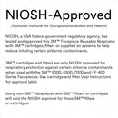 3M 6900 Full Face Reusable Respirator, Lightweight Silicone Large. Each