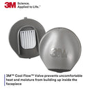 3M 6900 Full Face Reusable Respirator, Lightweight Silicone Large. Each