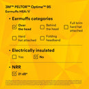 3M PELTOR H6A/V Optime 95 Earmuffs, Over-The-Head. Each