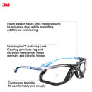 3M VC225AF Virtua Cord Control System Protective Eyewear, clear anti-fog lens. One Pair