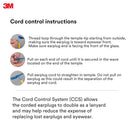 3M VC225AF Virtua Cord Control System Protective Eyewear, clear anti-fog lens. One Pair