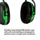 3M PELTOR X1A X Series Earmuffs, over-the-head. Each