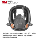 3M 6800 Full Facepiece Reusable Respirator, Size: Medium. Each