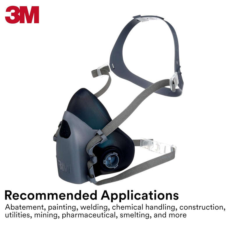 PK/10: 3M 7501 Half Facepiece Reusable Respirator, Small