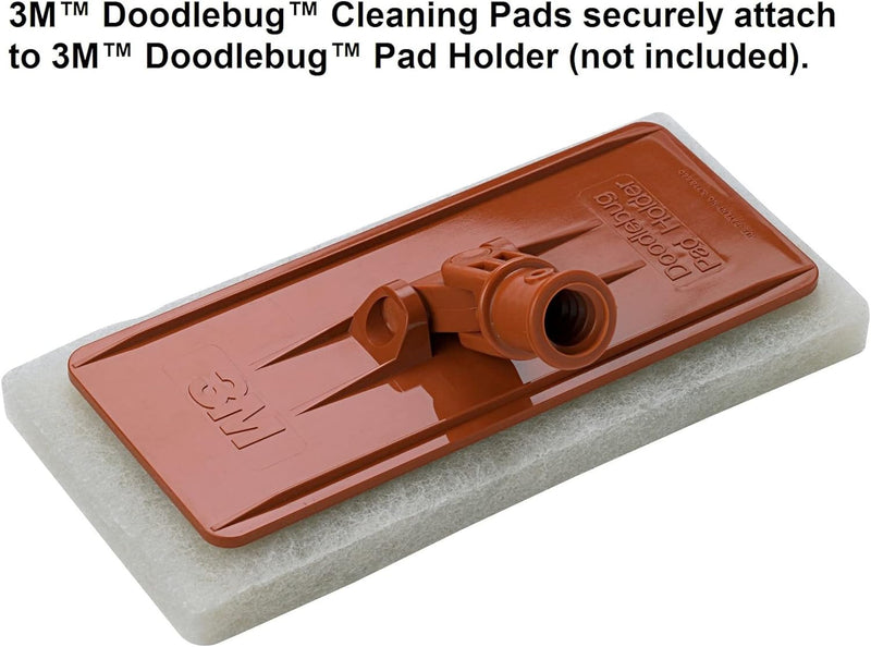 3M Doodlebug 8440 White Cleaning Pad for Delicate Surfaces. Each