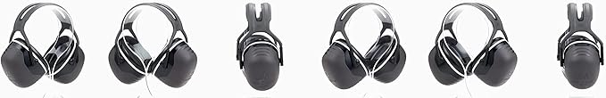 3M X5A Over-The-Head Hearing Protection Ear Muffs, Noise Protection, NRR 31dB, Construction, Manufacturing, Maintenance, Automotive, Black