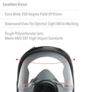 Honeywell North Safety 54001 Full Respirator Facepiece - Medium/Large. Each