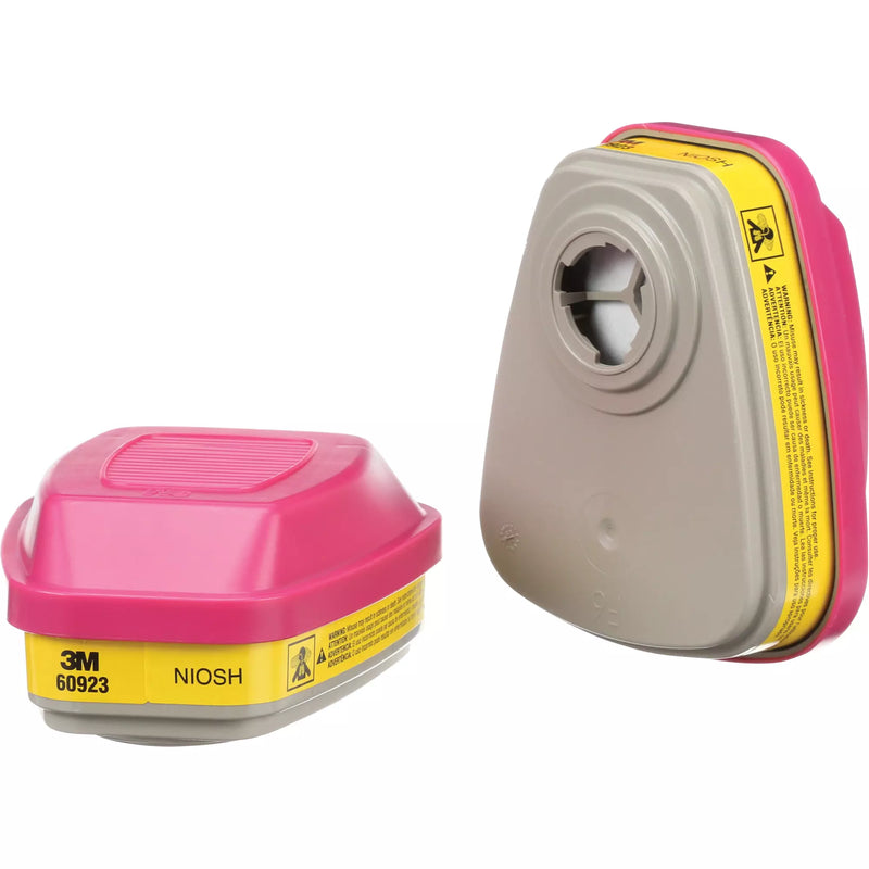 PK/20 Pairs: 3M 60923 Organic Vapor/Acid Gas Cartridge/Filters