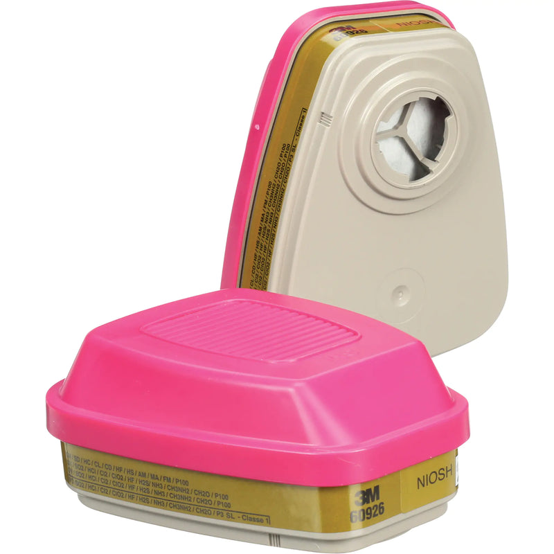 3M 60926 Multi-Gas/Vapor Respirator Cartridge P100