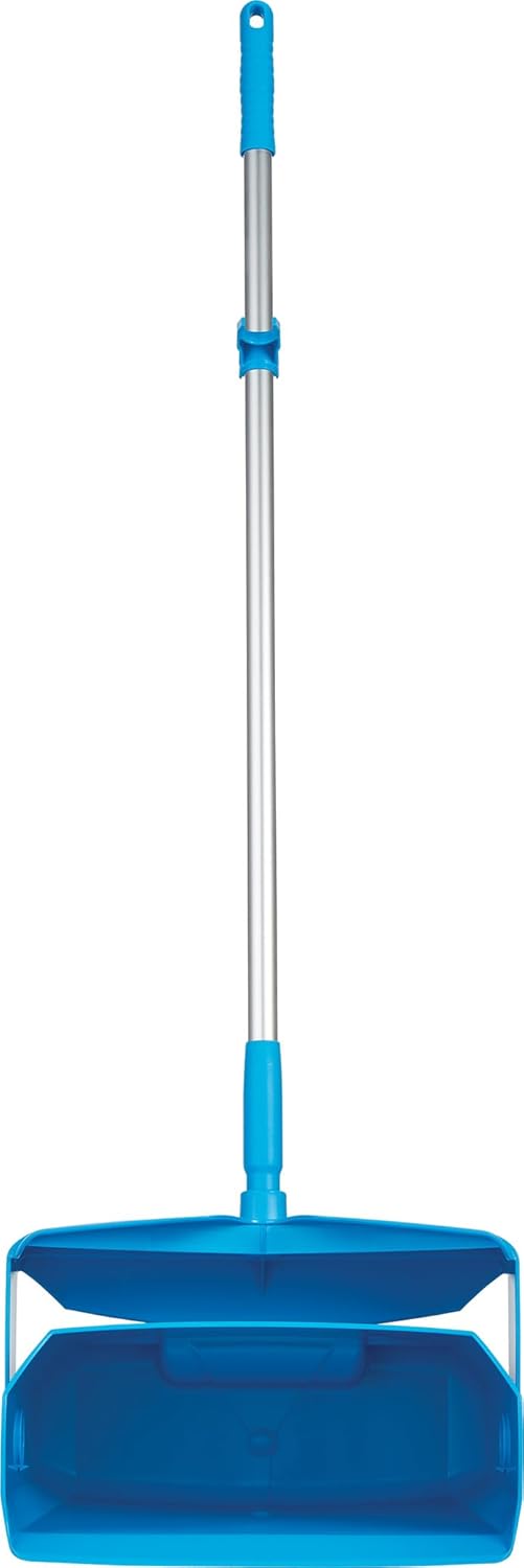 Vikan 62503 Dust Pan & Broom Set – Food Safe, Blue. Each