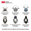 3M 7093 P100 Respirator Filter, Bayonet, NIOSH Approved. Pair