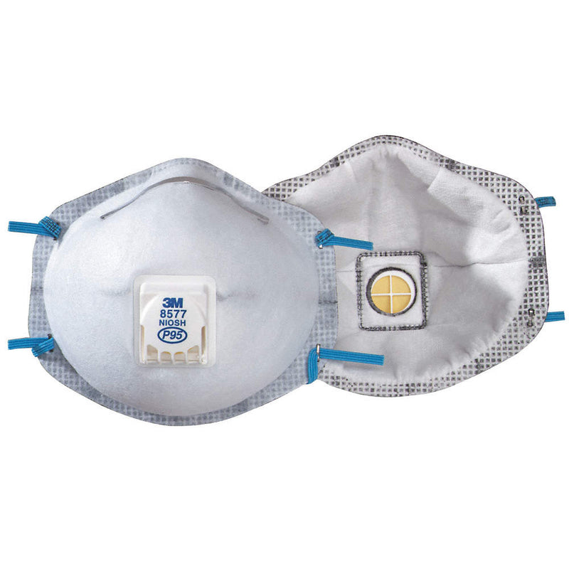 Box/40: 3M 8577 Particulate Respirator, P95 NIOSH-approved Masks