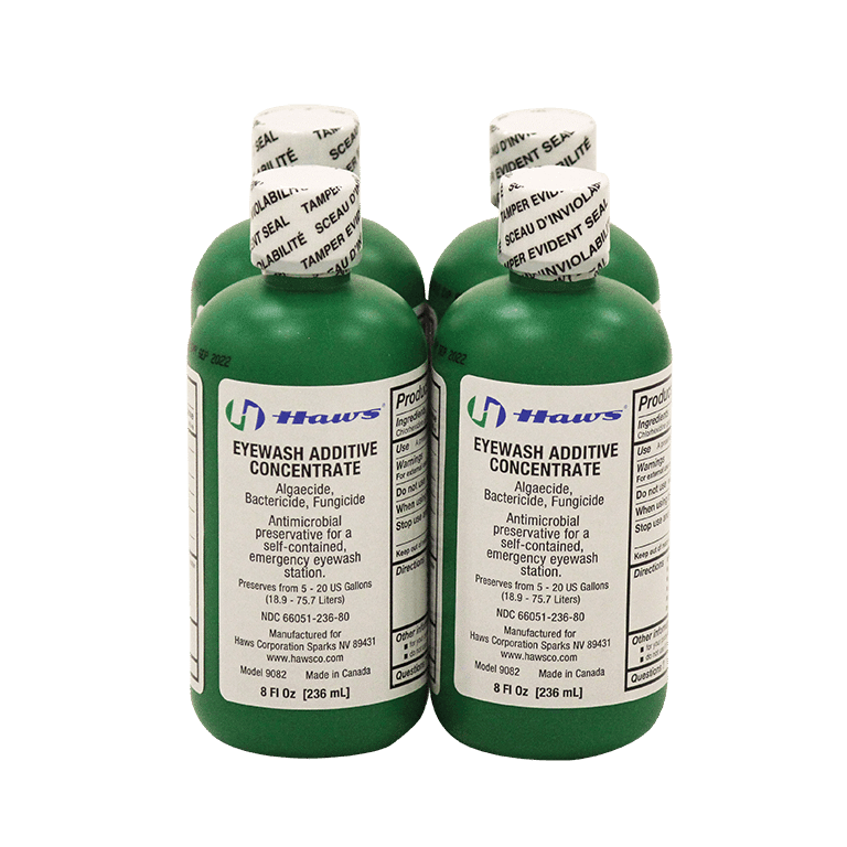 PK/4: Haws 9082 Eyewash Preservative (Water Additive) 8 oz. (236 ml) bottle