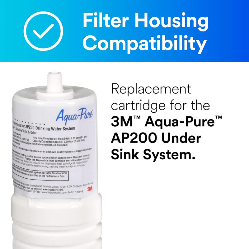 PK/6: 3M Aqua Pure AP217 Under Sink Drinking Water Replacement Filter Cartridge
