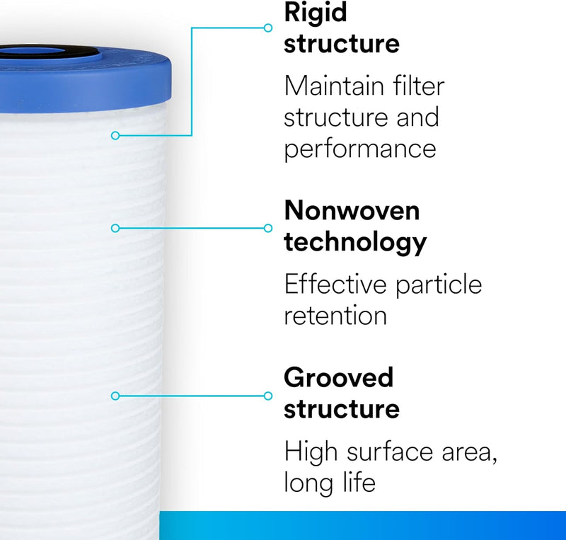 3M Aqua Pure AP810 Whole House Replacement Filter For Cleaner Drinking Water. Each