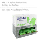 Honeywell Howard Leight FUS30S-HP Fusion Tapered TPE Corded Earplugs, Small Size. Box/100 Pairs