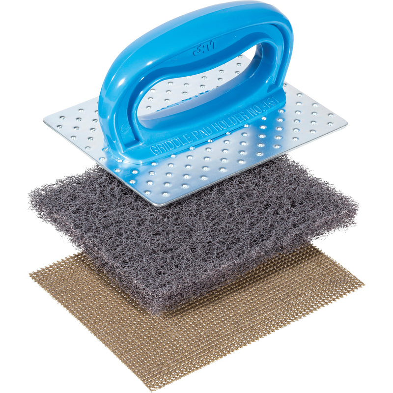 CLEARANCE: BRAND-NEW: 60% PERCENT OFF!!! 3M Scotch-Brite H-461 Heavy-Duty Cool Griddle Cleaning Kit. Each