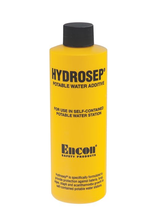 PK/4: Encon Hydrosep 01110764 Water Treatment Additive for Self-Contained Pressurized Eyewash Station, 8 oz.