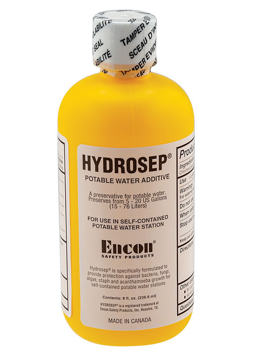 PK/4: Encon Hydrosep 01110764 Water Treatment Additive for Self-Contained Pressurized Eyewash Station, 8 oz.