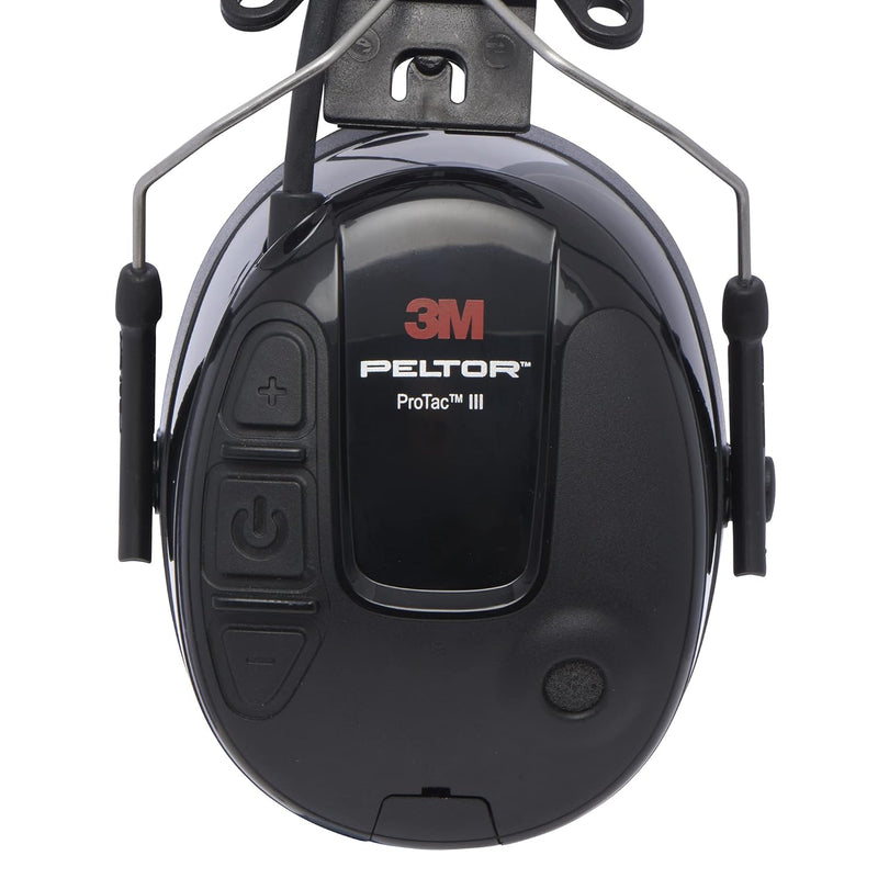 Clearance..Open Box..3M PELTOR MT13H221P3E ProTac III Headset with Hard Hat Mount Attachment. Each