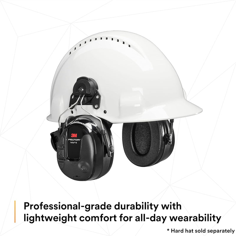 Clearance..Open Box..3M PELTOR MT13H221P3E ProTac III Headset with Hard Hat Mount Attachment. Each