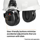 3M PELTOR MT13H221P3E ProTac III Headset with Hard Hat Mount Attachment. Each