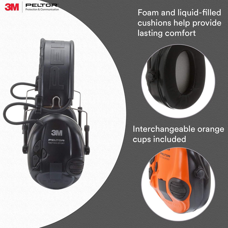 3M Peltor MT16H210F-479-SV Tactical Sport Electronic Headset. Each