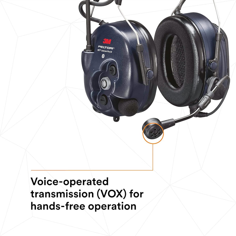 3M Peltor LiteCom PRO III MT73H7A4D10NA Headset, NRR 28dB