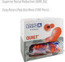 Honeywell Howard Leight QD30 Quiet Multiple-Use Earplugs Corded 26NRR Orange/Blue. Box/100 Pairs