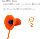 Honeywell Howard Leight QD30 Quiet Multiple-Use Earplugs Corded 26NRR Orange/Blue. Box/100 Pairs