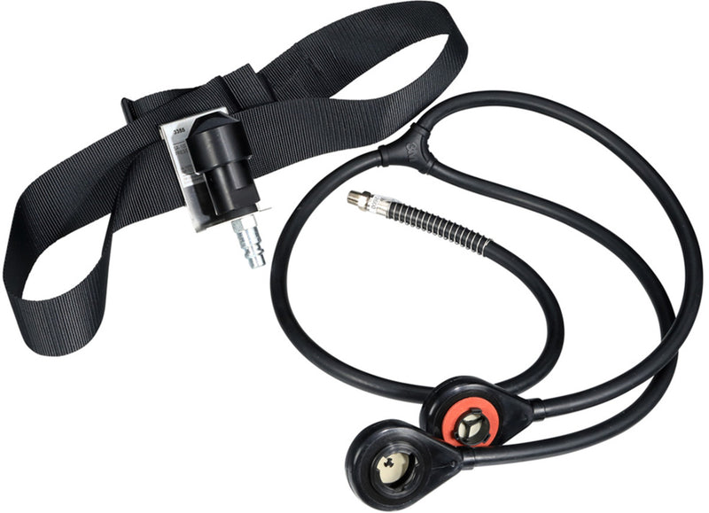 3M SA-2100LP Combination Dual Airline Back-Mounted Adapter Kit, low pressure, black. Each