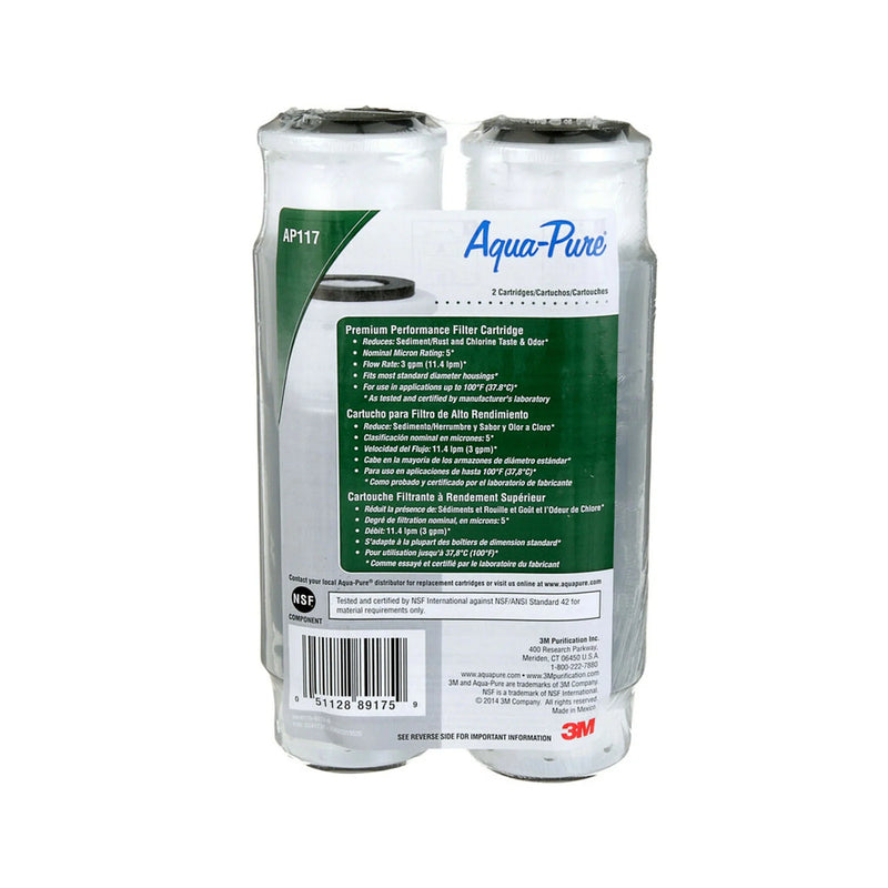 Case/36: 3M Aqua-Pure AP117 AP100 Series Whole House Water Filter Drop-in Cartridge