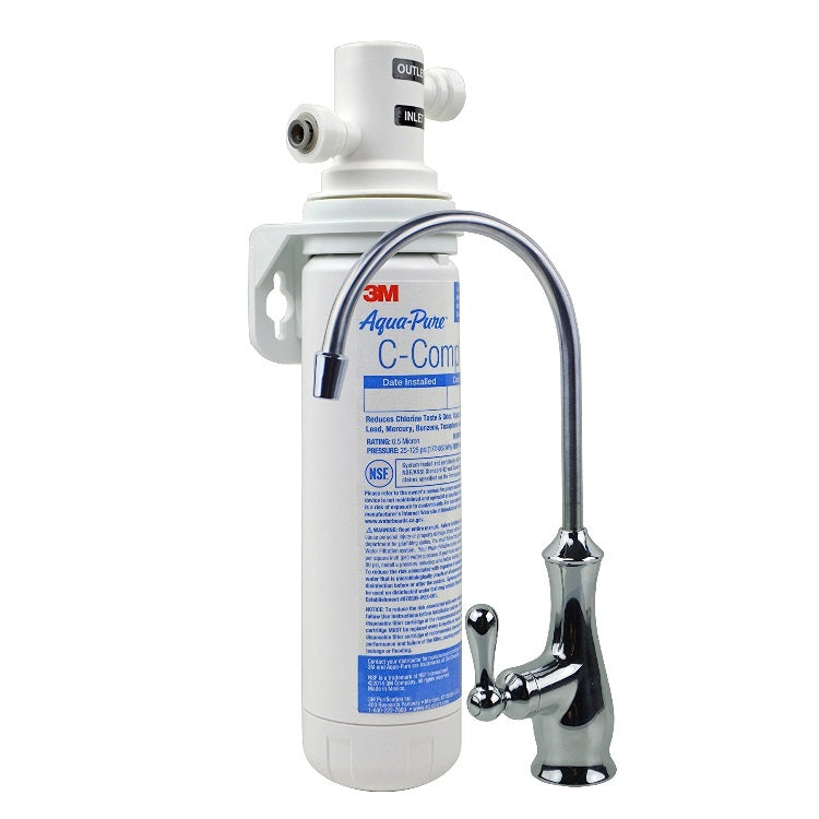 3M Aqua-Pure AP Easy Complete Under Sink Dedicated Faucet Water Filter System. Each