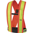 Pioneer V1040950-O/S Safety Sash, High Visibility Orange, Yellow Reflective Colour, One Size